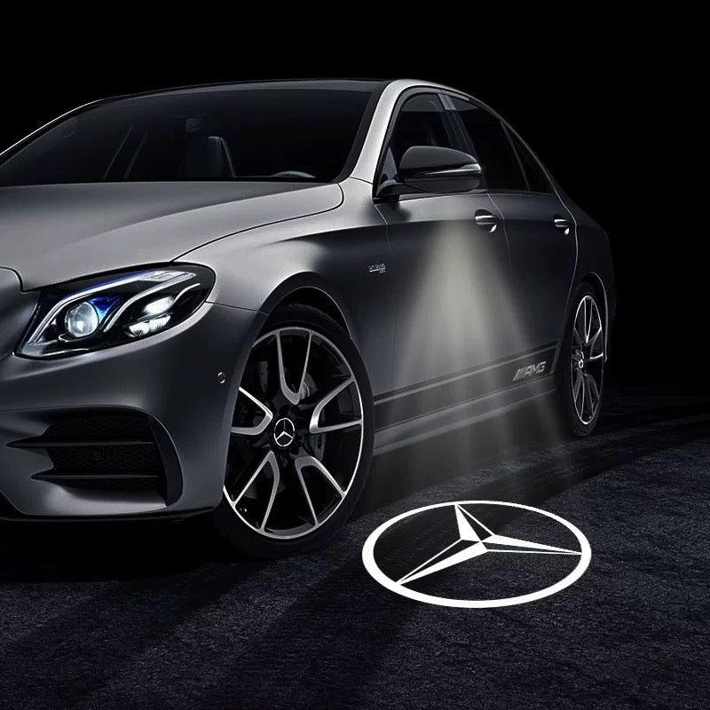 Door Wing  Mirror with LED  Projection The Logo