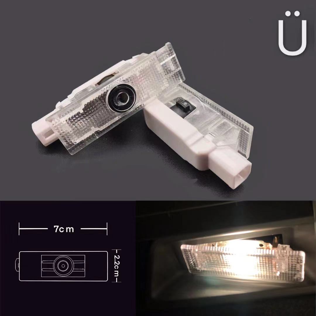 Alfa Romeo ORIGINAL White Color LOGO PROJECTOT LIGHTS Nr.0c6 (quantity  1 =  2 Logo Film /  2 door lights)