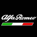 LUCES DE PROYECTOR LOGO Alfa Romeo Nr.04 (cantidad 1 = 2 Película con Logo / 2 luces de puerta)