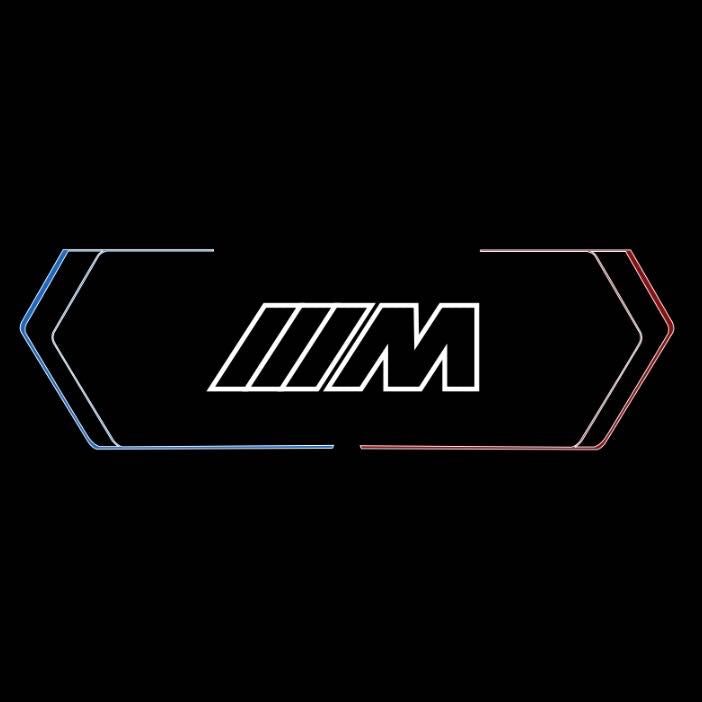 BMW M LOGO PROJECTOT LIGHTS Nr.11 (quantità 1 = 1 set/2 luci porta)