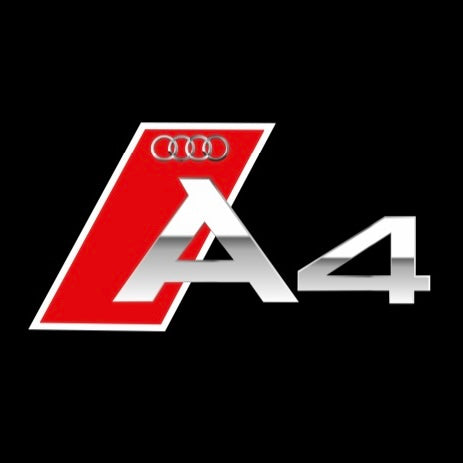 AUDI LOGO PROJECTOT LIGHTS Nr.120 (الكمية 1 = 2 Logo Films /2 أضواء الباب)