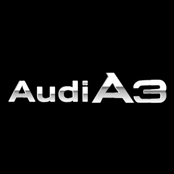AUDI LOGO PROJECTOT LIGHTS Nr.120 (الكمية 1 = 2 Logo Films /2 أضواء الباب)