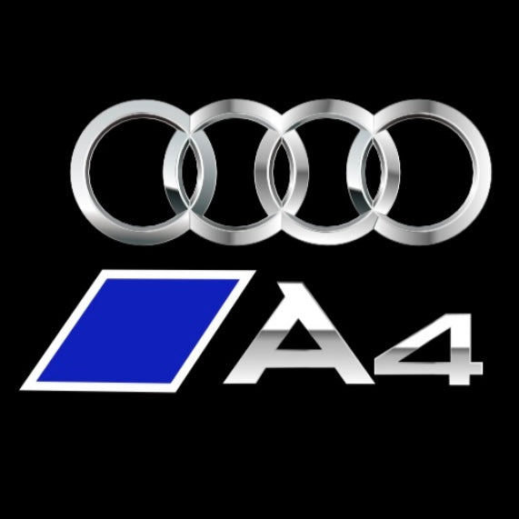 AUDI LOGO PROJECTOT LIGHTS Nr.120 (الكمية 1 = 2 Logo Films /2 أضواء الباب)