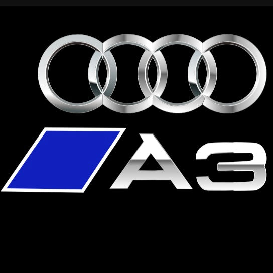 AUDI LOGO PROJECTOT LIGHTS Nr.120 (quantité 1 = 2 Logo Films /2 feux de porte)