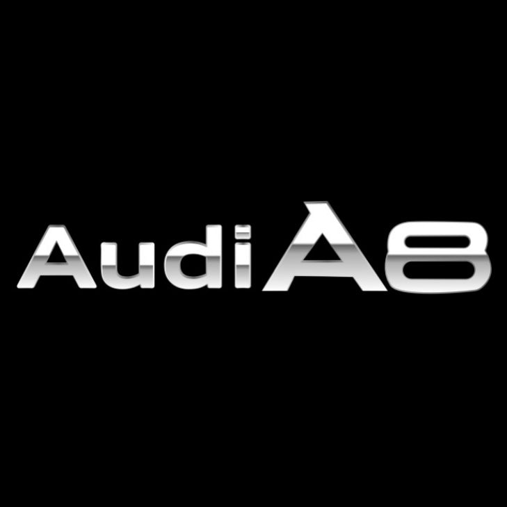AUDI LOGO PROJECTOT LIGHTS Nr.46 (الكمية 1 = 2 Logo Films /2 أضواء الباب)