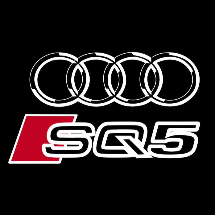 AUDI LOGO PROJECTOT LIGHTS Nr.120 (Menge 1 = 2 Logofolien /2 Türleuchten)