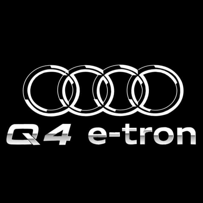 LUCES DE PROYECTOR LOGO AUDI No 120 (cantidad 1 = 2 películas con logotipo / 2 luces de puerta)