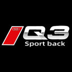 AUDI LOGO PROJECTOT LIGHTS Nr.120 (quantité 1 = 2 Logo Films /2 feux de porte)