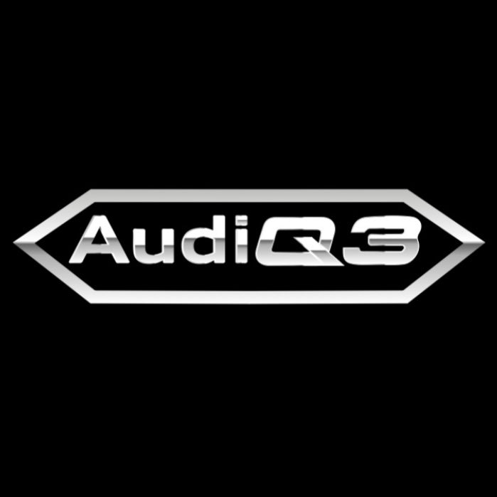 AUDI LOGO PROJECTOT LIGHTS Nr.120 (الكمية 1 = 2 Logo Films /2 أضواء الباب)