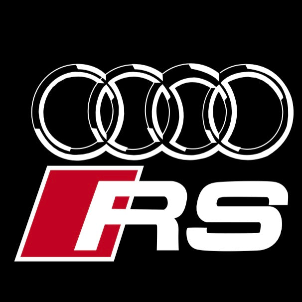 AUDI LOGO PROJECTOT LIGHTS Nr.120 (الكمية 1 = 2 Logo Films /2 أضواء الباب)