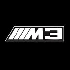 ÉCLAIRAGE DE PROJECTEUR BMW M3 LOGO Nr.24 (quantité 1 = 1 jeux / 2 feux de porte)