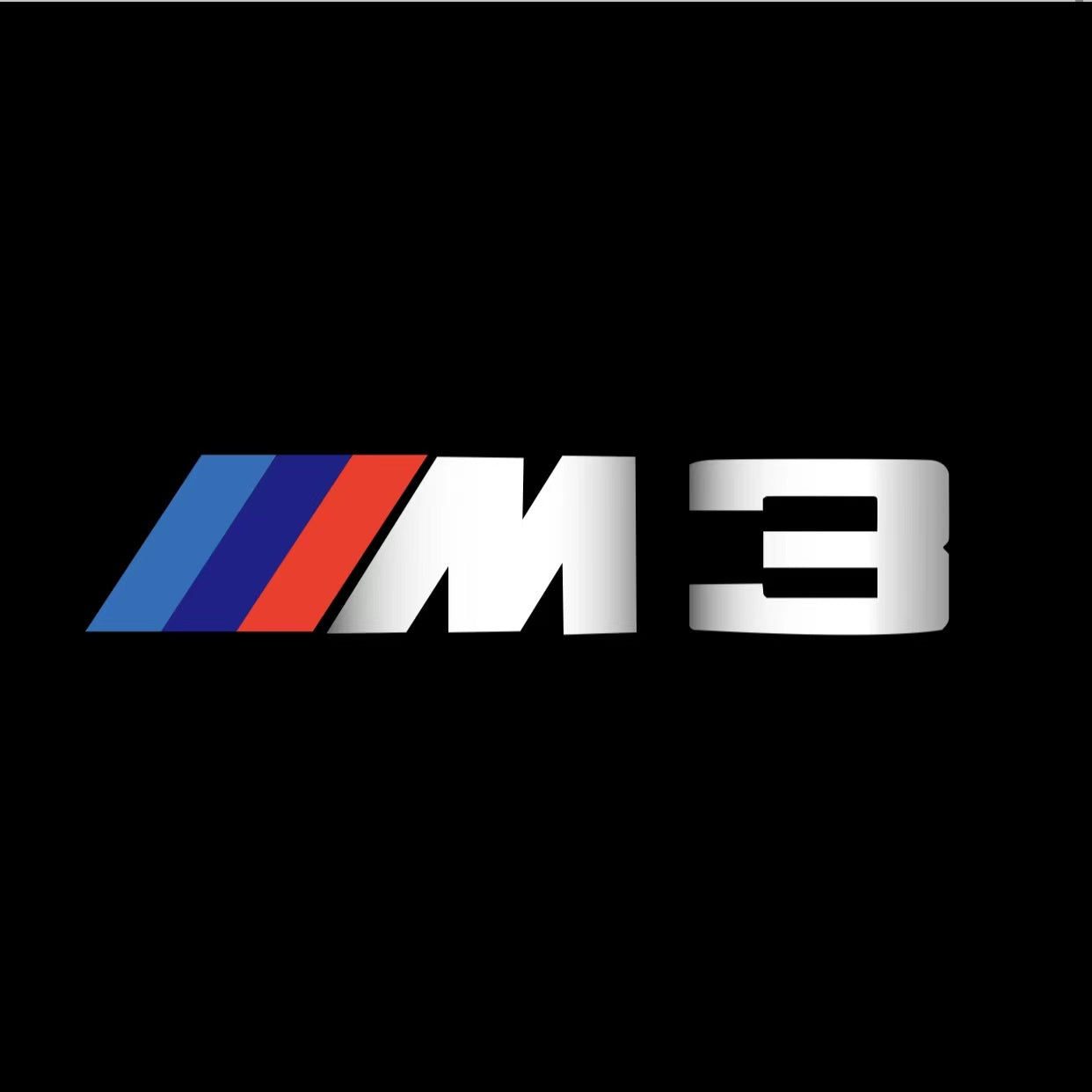 ÉCLAIRAGE DE PROJECTEUR BMW M3 LOGO Nr.24 (quantité 1 = 1 jeux / 2 feux de porte)