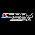 ÉCLAIRAGE DE PROJECTEUR BMW M3 LOGO Nr.24 (quantité 1 = 1 jeux / 2 feux de porte)