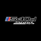 ÉCLAIRAGE DE PROJECTEUR BMW M3 LOGO Nr.24 (quantité 1 = 1 jeux / 2 feux de porte)