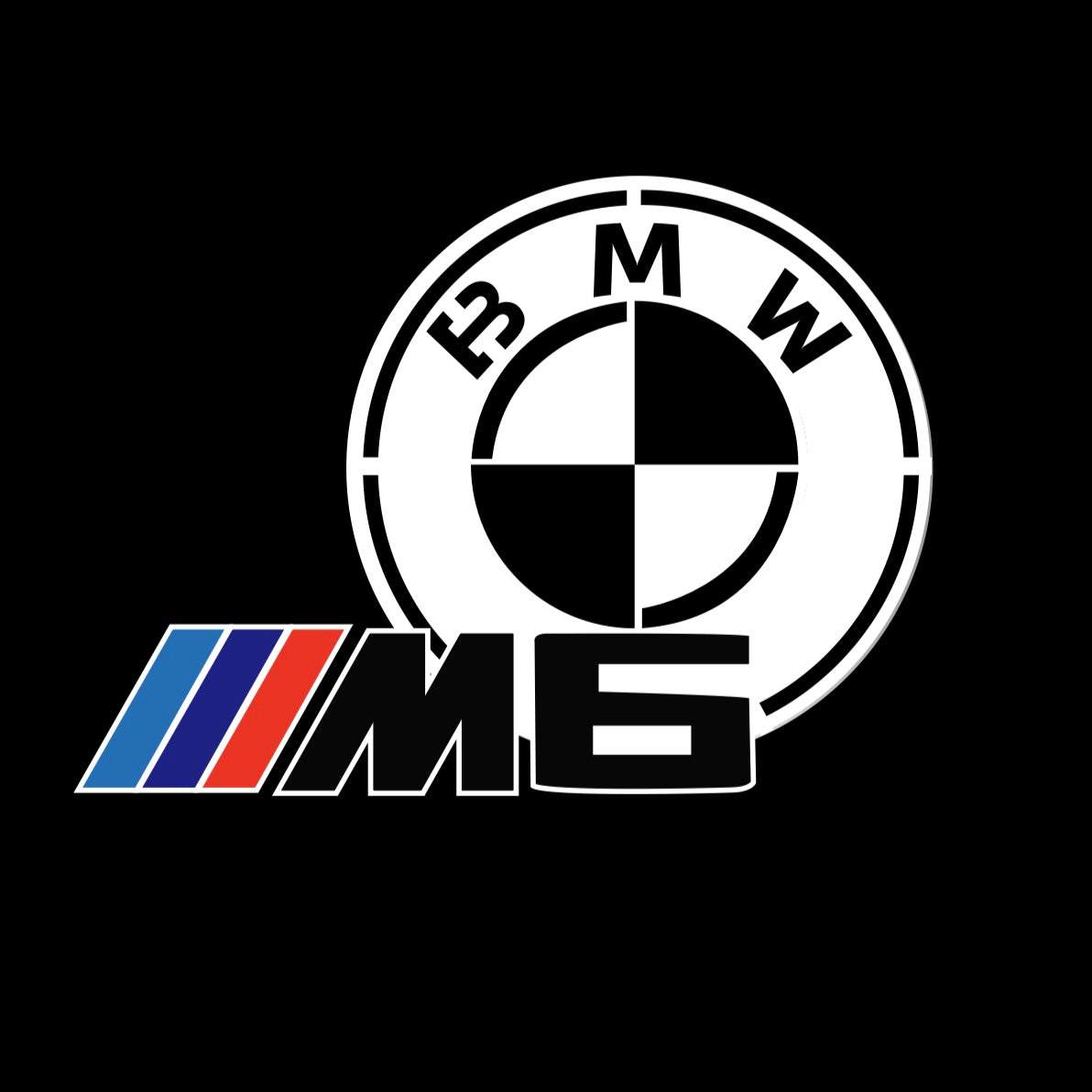 LUCES DE PROYECTOR DEL LOGOTIPO BMW M3 Nr.24 (cantidad 1 = 1 juegos / 2 luces de puerta)