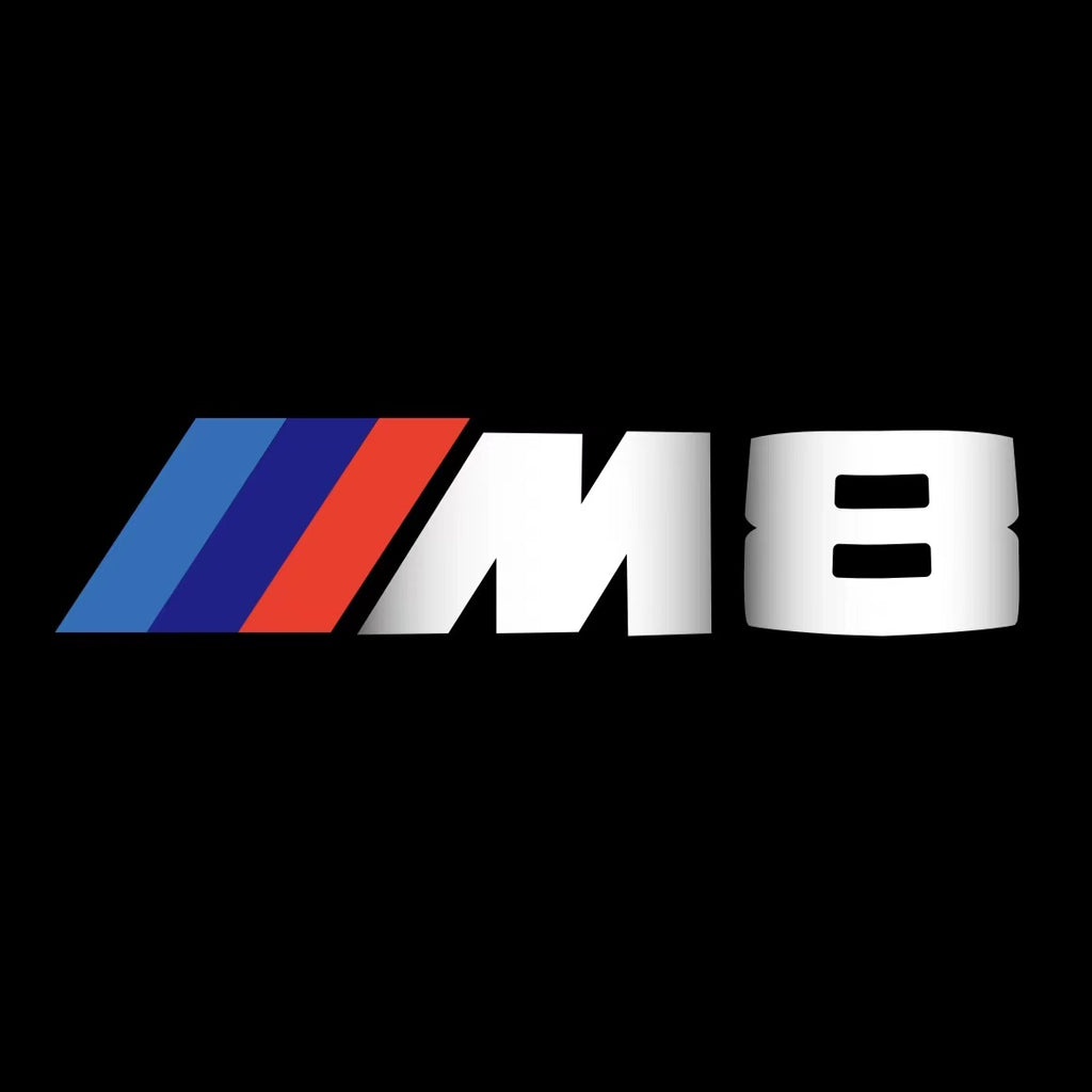 ÉCLAIRAGE DE PROJECTEUR BMW M3 LOGO Nr.24 (quantité 1 = 1 jeux / 2 feux de porte)