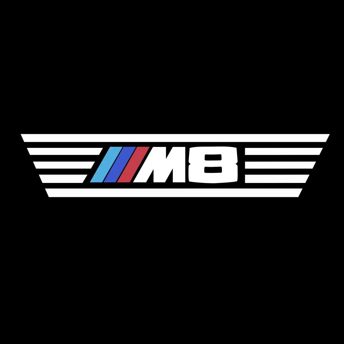 LUCES DE PROYECTOR DEL LOGOTIPO BMW M3 Nr.24 (cantidad 1 = 1 juegos / 2 luces de puerta)