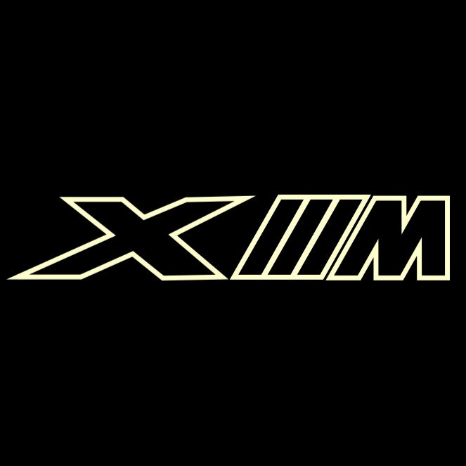 ÉCLAIRAGE DE PROJECTEUR BMW M3 LOGO Nr.24 (quantité 1 = 1 jeux / 2 feux de porte)