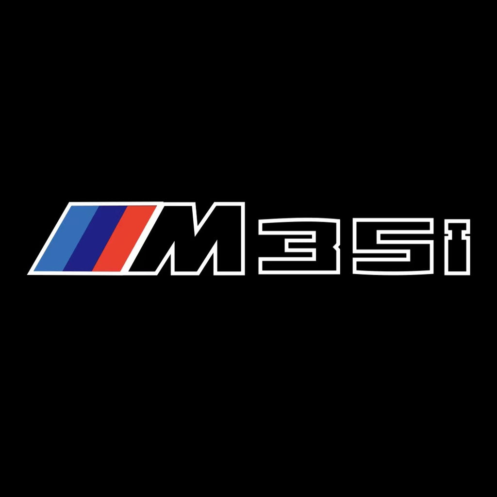 ÉCLAIRAGE DE PROJECTEUR BMW M3 LOGO Nr.24 (quantité 1 = 1 jeux / 2 feux de porte)
