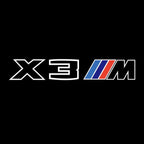 ÉCLAIRAGE DE PROJECTEUR BMW M3 LOGO Nr.24 (quantité 1 = 1 jeux / 2 feux de porte)