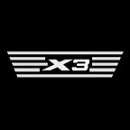 ÉCLAIRAGE DE PROJECTEUR BMW M3 LOGO Nr.24 (quantité 1 = 1 jeux / 2 feux de porte)
