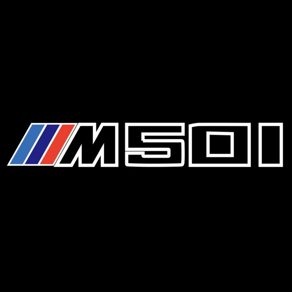 ÉCLAIRAGE DE PROJECTEUR BMW M3 LOGO Nr.24 (quantité 1 = 1 jeux / 2 feux de porte)