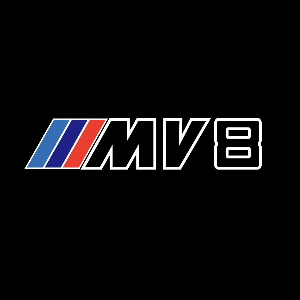 ÉCLAIRAGE DE PROJECTEUR BMW M3 LOGO Nr.24 (quantité 1 = 1 jeux / 2 feux de porte)