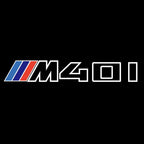 ÉCLAIRAGE DE PROJECTEUR BMW M3 LOGO Nr.24 (quantité 1 = 1 jeux / 2 feux de porte)