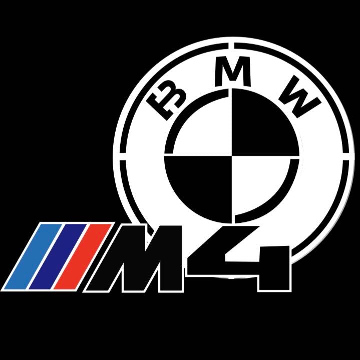 ÉCLAIRAGE DE PROJECTEUR BMW M3 LOGO Nr.24 (quantité 1 = 1 jeux / 2 feux de porte)