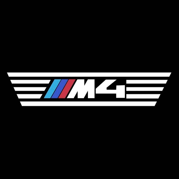 ÉCLAIRAGE DE PROJECTEUR BMW M3 LOGO Nr.24 (quantité 1 = 1 jeux / 2 feux de porte)
