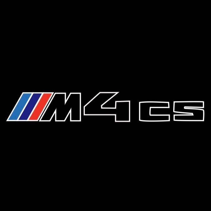 ÉCLAIRAGE DE PROJECTEUR BMW M3 LOGO Nr.24 (quantité 1 = 1 jeux / 2 feux de porte)