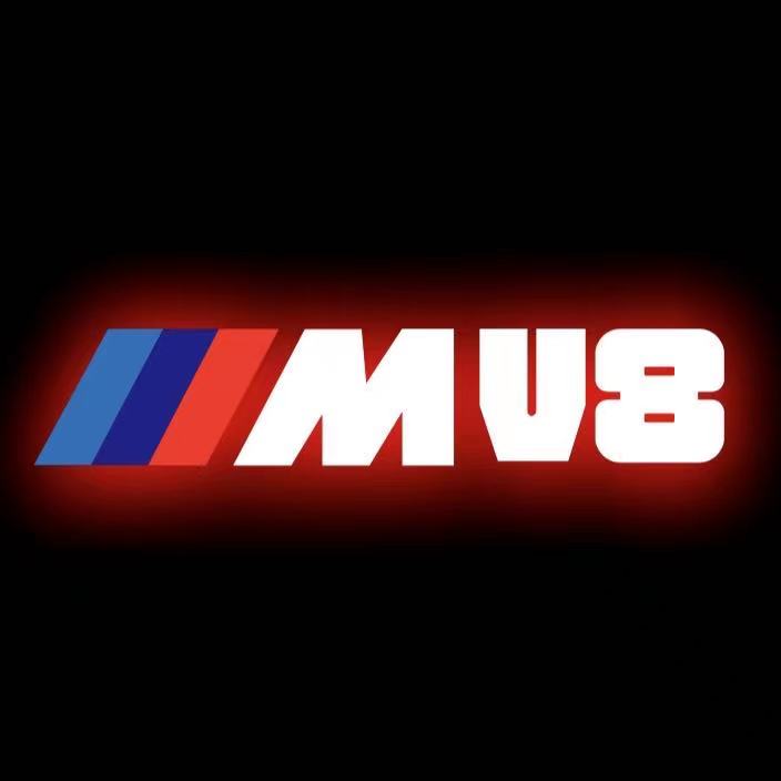 ÉCLAIRAGE DE PROJECTEUR BMW M3 LOGO Nr.24 (quantité 1 = 1 jeux / 2 feux de porte)