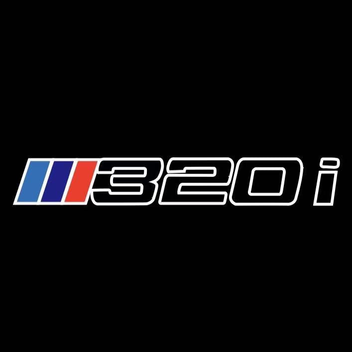 ÉCLAIRAGE DE PROJECTEUR BMW M3 LOGO Nr.24 (quantité 1 = 1 jeux / 2 feux de porte)