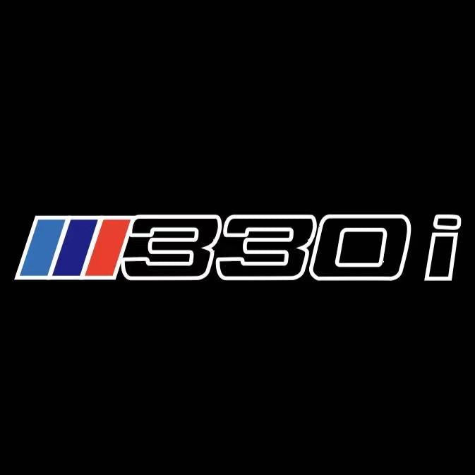 ÉCLAIRAGE DE PROJECTEUR BMW M3 LOGO Nr.24 (quantité 1 = 1 jeux / 2 feux de porte)