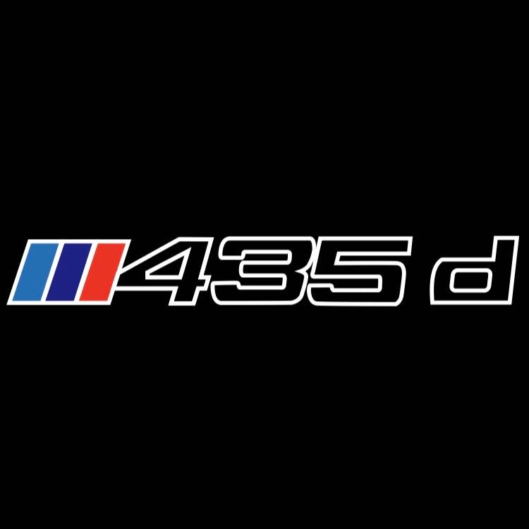 ÉCLAIRAGE DE PROJECTEUR BMW M3 LOGO Nr.24 (quantité 1 = 1 jeux / 2 feux de porte)