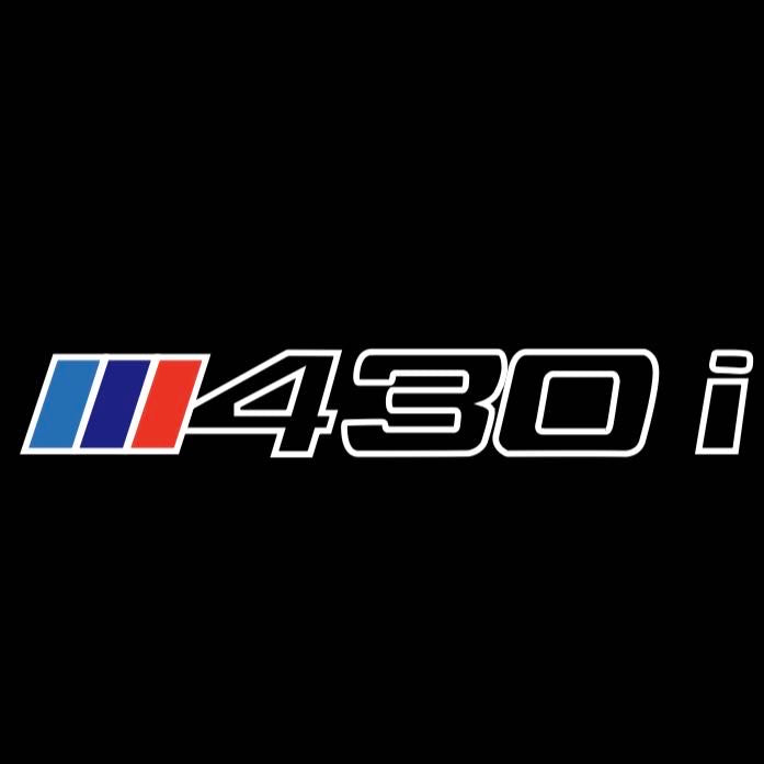 ÉCLAIRAGE DE PROJECTEUR BMW M3 LOGO Nr.24 (quantité 1 = 1 jeux / 2 feux de porte)