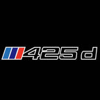 ÉCLAIRAGE DE PROJECTEUR BMW M3 LOGO Nr.24 (quantité 1 = 1 jeux / 2 feux de porte)