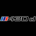 LUCES DE PROYECTOR DEL LOGOTIPO BMW M3 Nr.24 (cantidad 1 = 1 juegos / 2 luces de puerta)