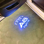 AUDI LOGO PROJECTOT LIGHTS Nr.46 (quantité 1 = 2 Logo Films /2 feux de porte)
