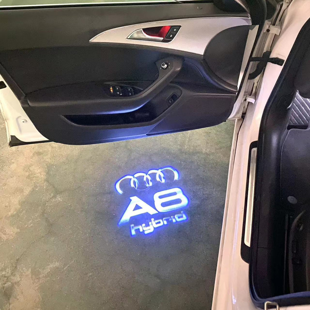 AUDI LOGO PROJECTOT LIGHTS Nr.46 (quantité 1 = 2 Logo Films /2 feux de porte)