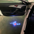 AUDI LOGO PROJECTOT LIGHTS Nr.120 (quantité 1 = 2 Logo Films /2 feux de porte)