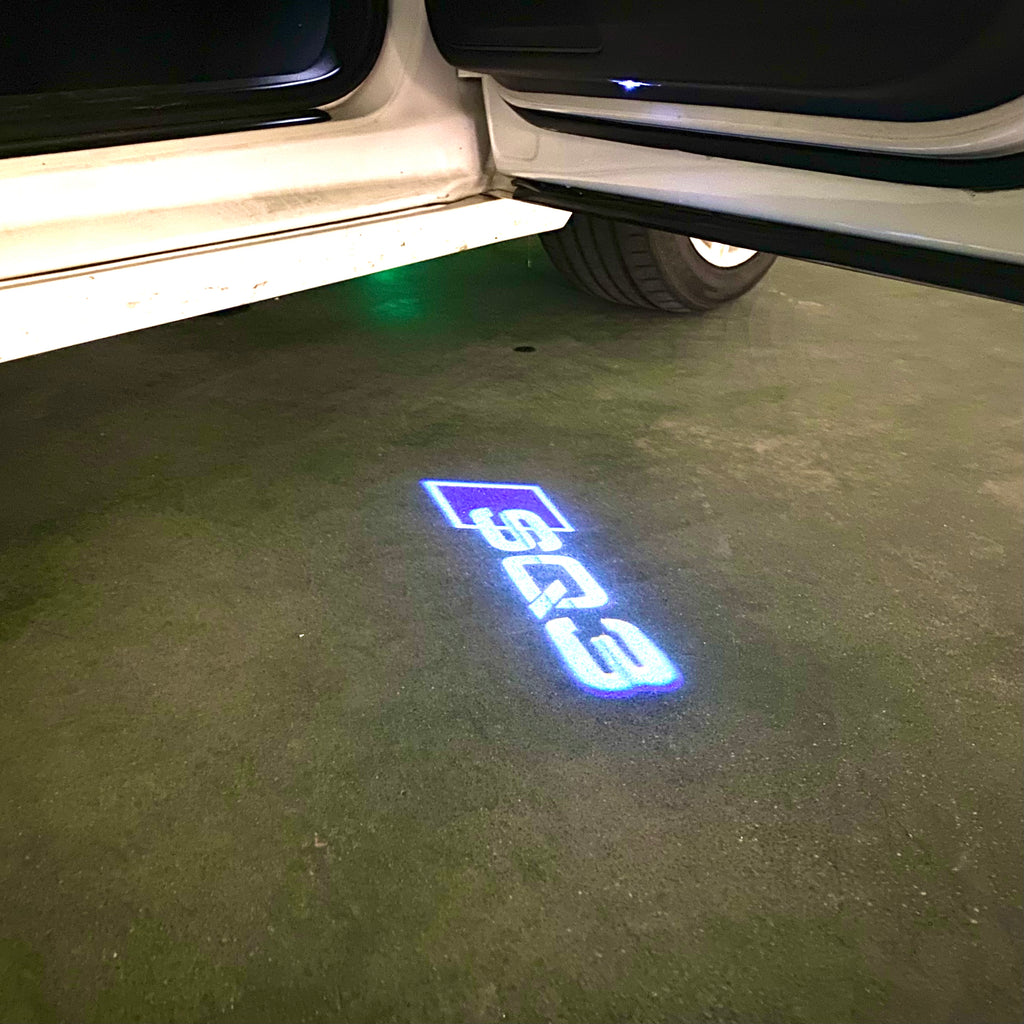 AUDI LOGO PROJECTOT LIGHTS Nr.120 (quantité 1 = 2 Logo Films /2 feux de porte)