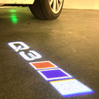 AUDI LOGO PROJECTOT LIGHTS Nr.120 (quantité 1 = 2 Logo Films /2 feux de porte)
