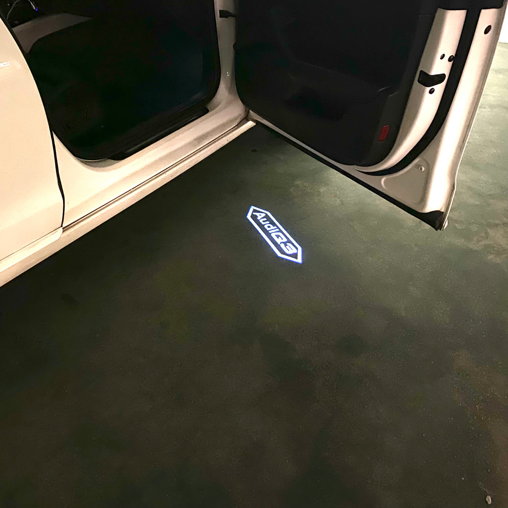 AUDI LOGO PROJECTOT LIGHTS Nr.120 (quantité 1 = 2 Logo Films /2 feux de porte)