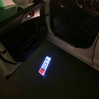 AUDI LOGO PROJECTOT LIGHTS Nr.120 (الكمية 1 = 2 Logo Films /2 أضواء الباب)