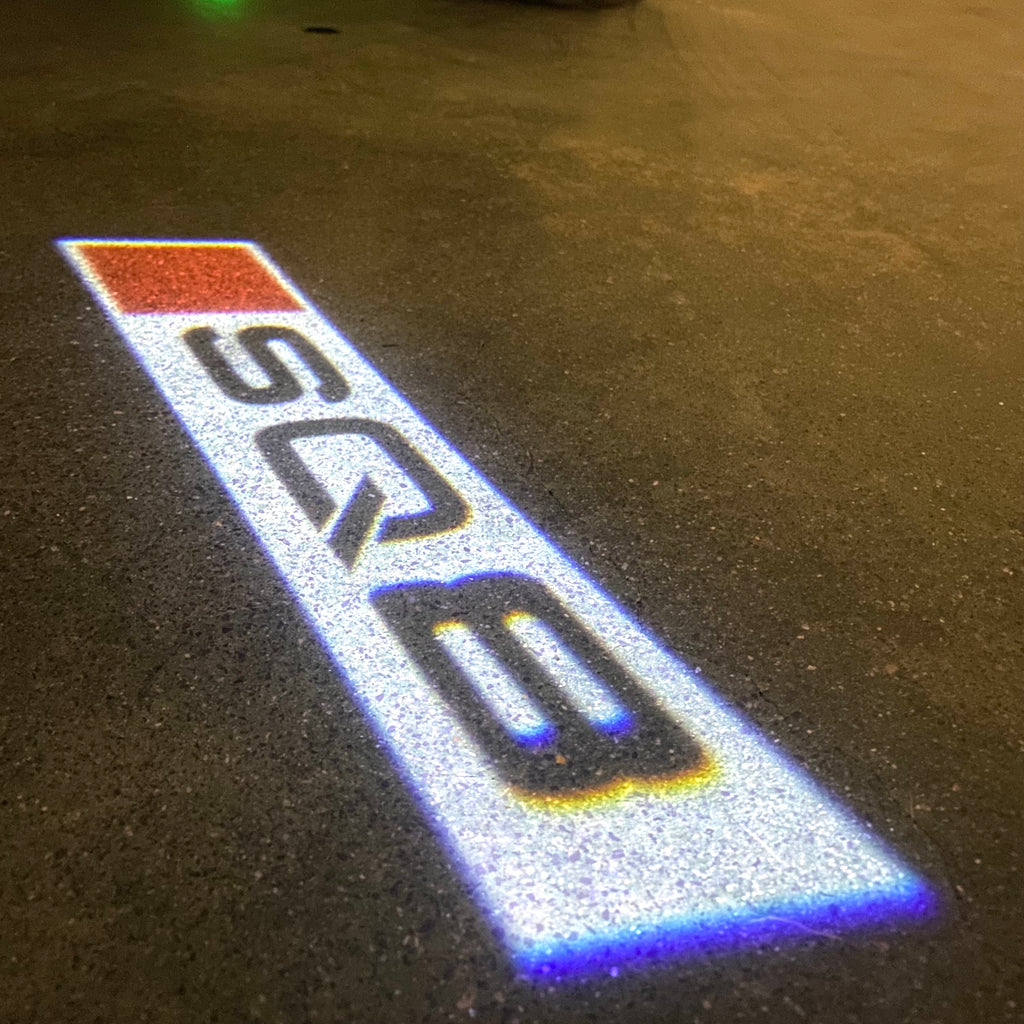 AUDI LOGO PROJECT LIGHTS Nr.120 (quantità 1= 2 Logo Films /2 porta luci）