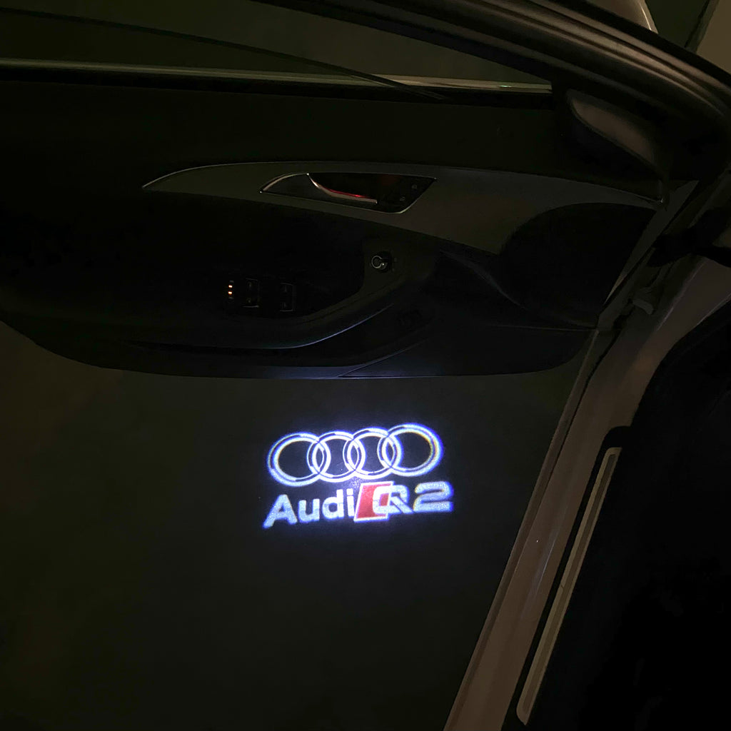 AUDI LOGO PROJECTOT LIGHTS Nr.120 (quantité 1 = 2 Logo Films /2 feux de porte)