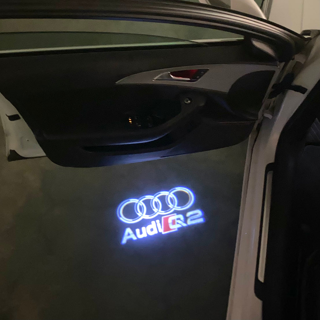 AUDI LOGO PROJECTOT LIGHTS Nr.120 (quantité 1 = 2 Logo Films /2 feux de porte)