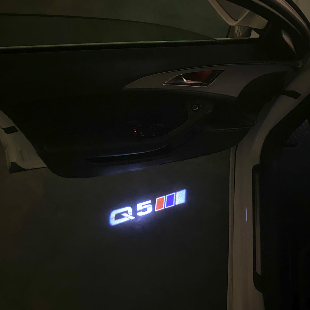 AUDI LOGO PROJECTOT LIGHTS Nr.120 (quantité 1 = 2 Logo Films /2 feux de porte)