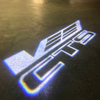AUDI LOGO PROJECTOT LIGHTS Nr.19 (Menge 1 = 2 Logo Folien /2 Türleuchten)